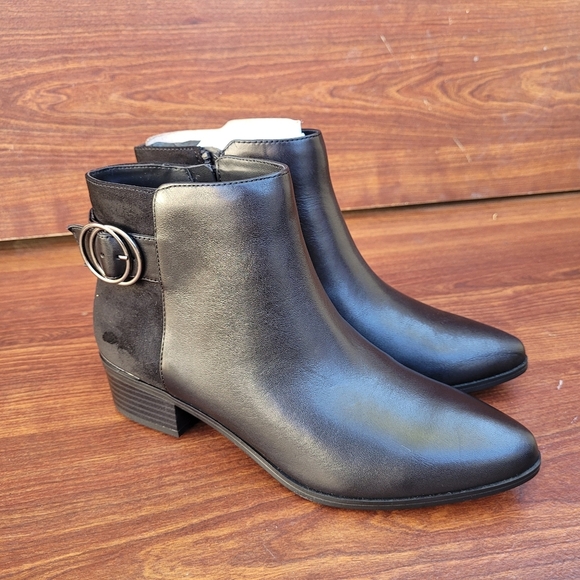 New Alfani Oakleyy Black Ankle Boots Women's Size 6 - Picture 5 of 16